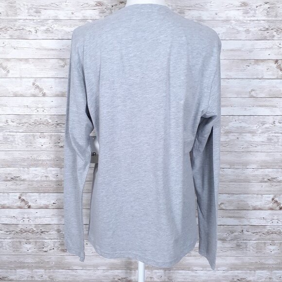 BP Long Sleeved Tee S Gray 332A - Picture 2 of 4